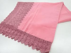 ビロードレース花模様ショール